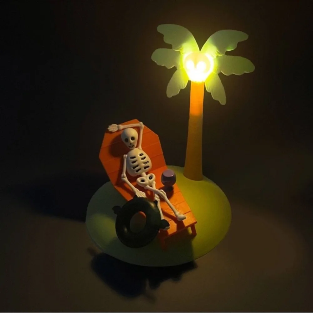 NWT Target Bullseye Playground LED Light Up Skeleton with Palm Tree 2025 Figural